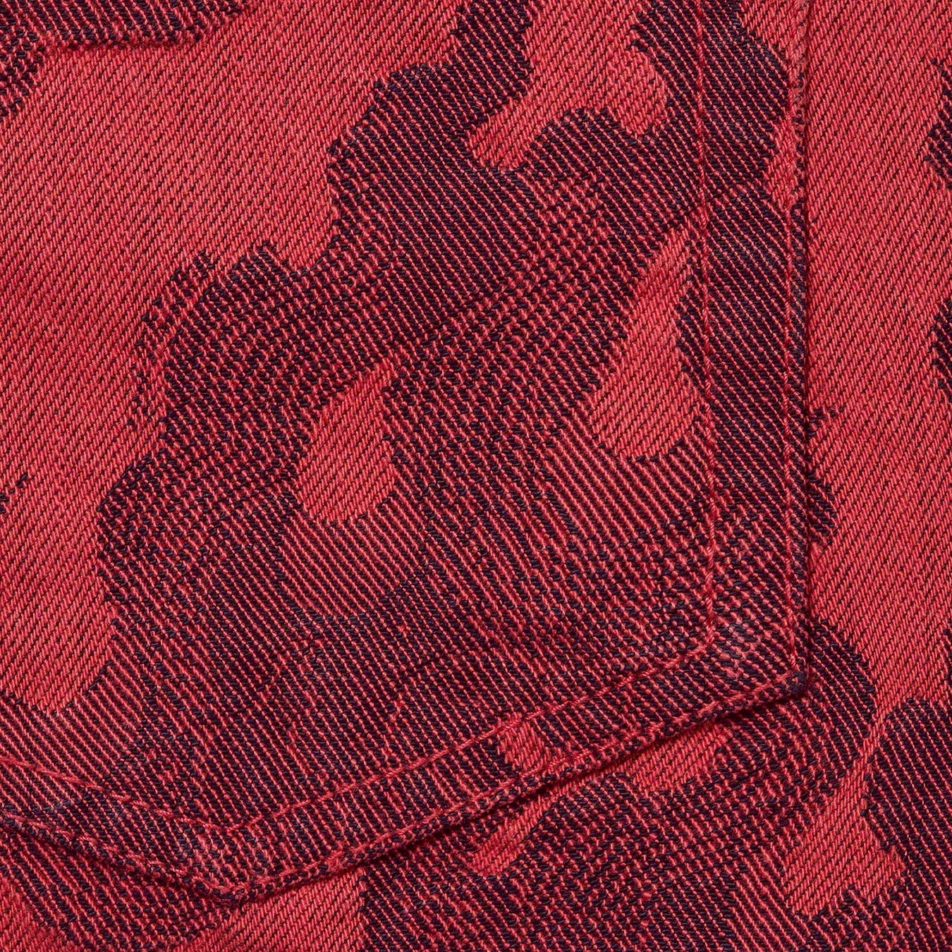 Flames Jacquard Baggy Denim Short view 16
